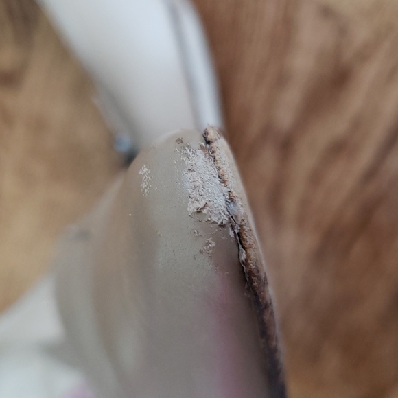 (9) Amalfi Made in Italy Neutral Tone Pointy Toe Leather Heels Formal Ocassion - Picture 14 of 16